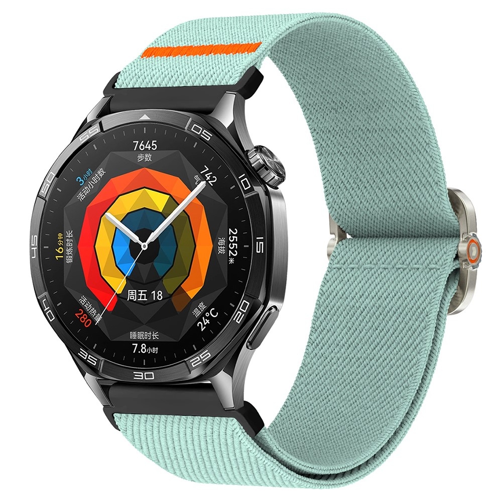 Wriston 20 mm-es, rugalmas nylon szíj a Samsung Galaxy Watch7 44 mm/40 mm-es modellhez – kék-zöld