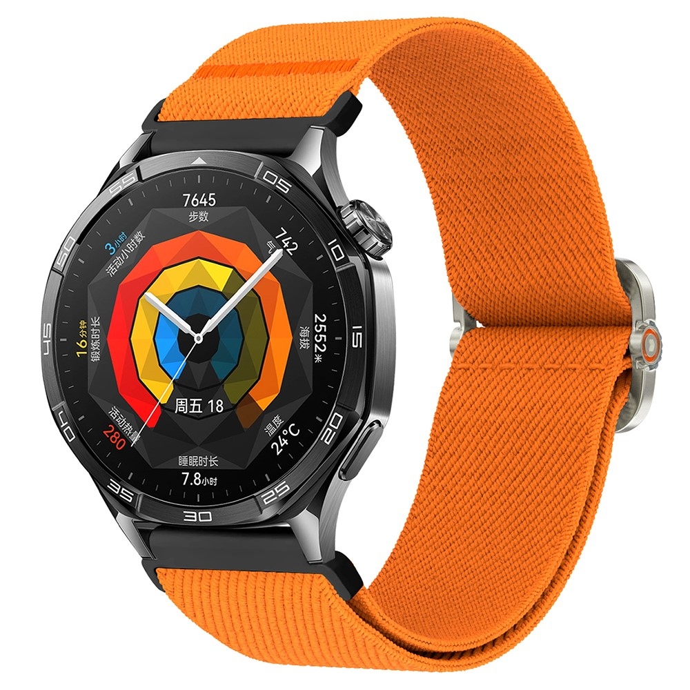 Wriston 20 mm-es, rugalmas nylon szíj a Samsung Galaxy Watch7 44 mm/40 mm-es modellhez – narancssárga