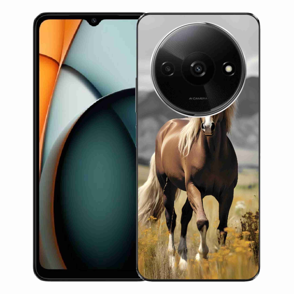 Gél borítás mmCase a Xiaomi Redmi A3-hoz - barna ló 1