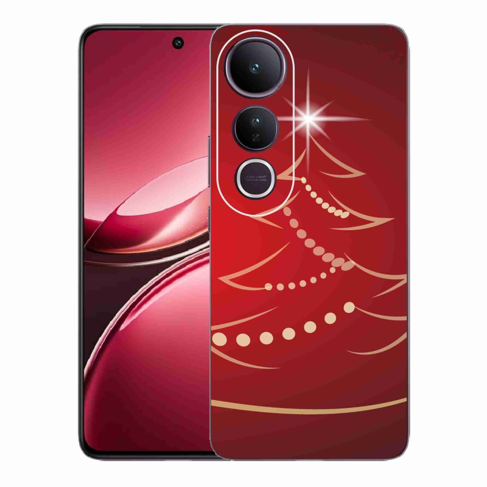 Gél borító mmCase a Vivo V50 Lite 4G/5G-hez - karácsonyfa karikatúra