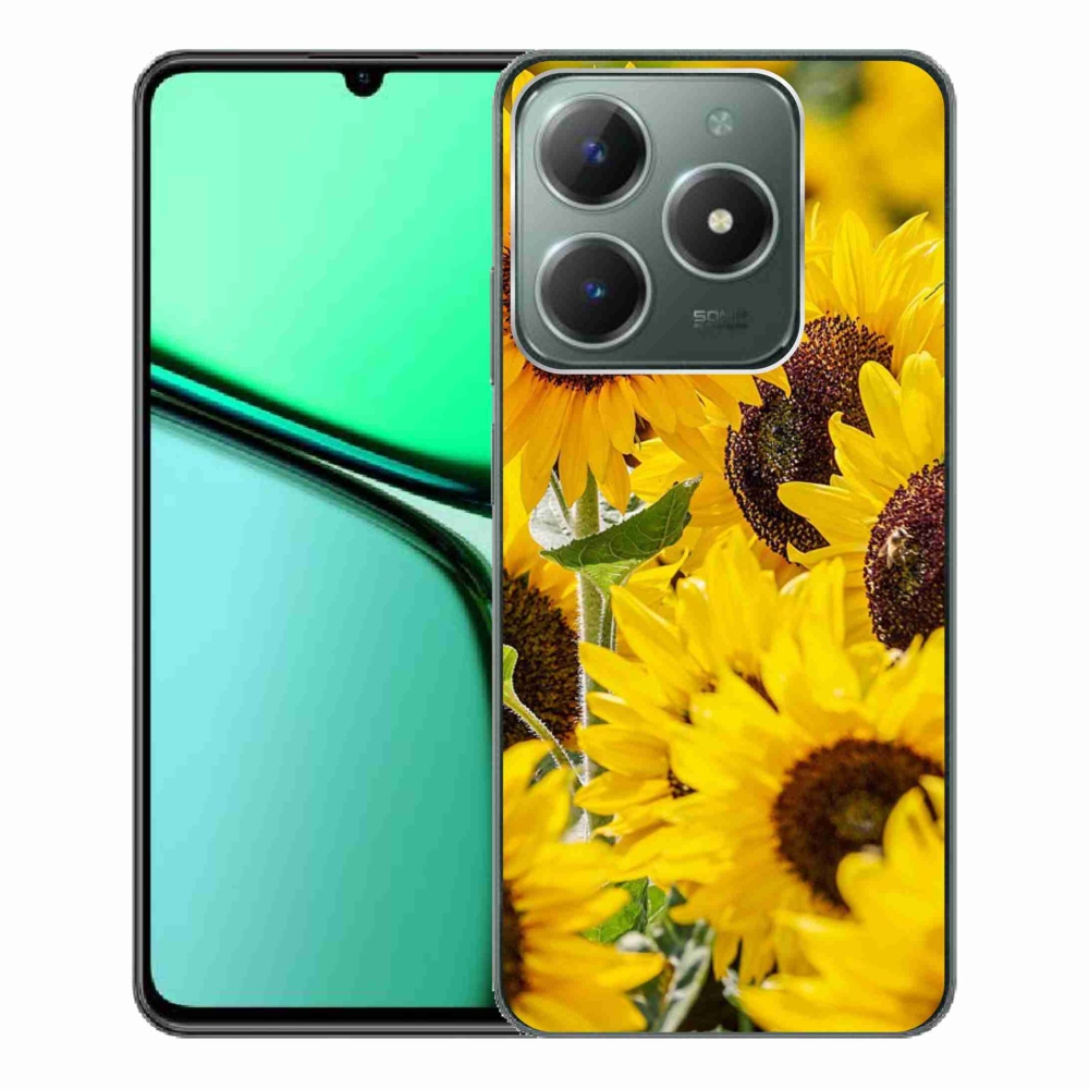 Zselés borítás mmCase a Realme C61 készülékhez - napraforgó