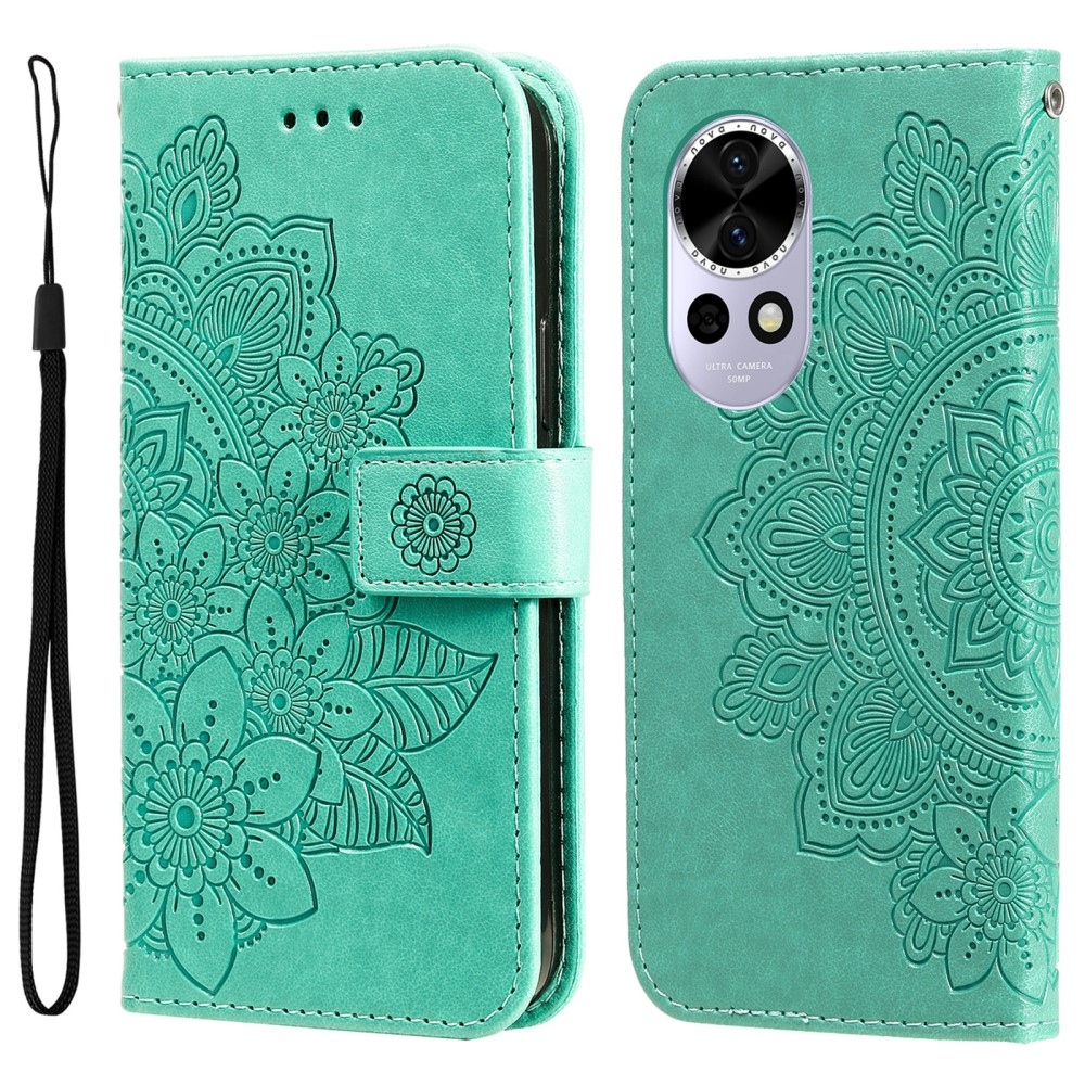 Mandala könyvtáska Huawei Nova 13 5G - teal - teal