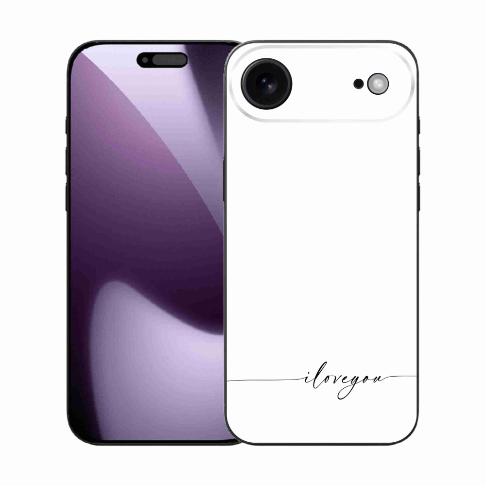Gél borítás mmCase iPhone 17 Air készülékhez - Szeretlek fehér háttérrel