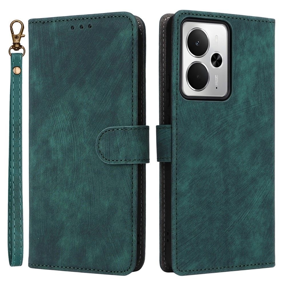 RFID könyvtáska a Realme 14 5G/ 14T 5G készülékhez - zöld