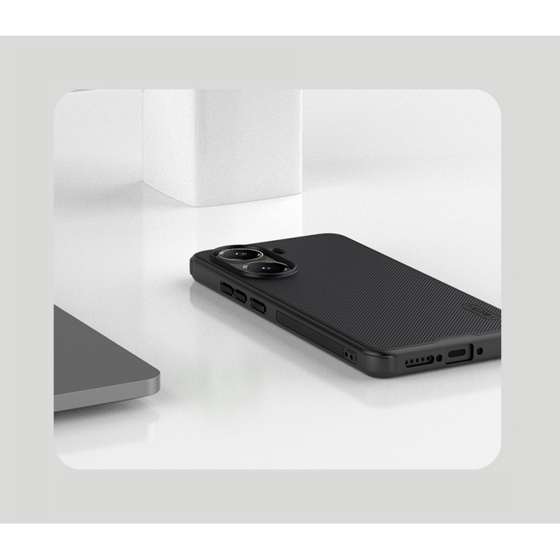 Nillkin Super Frosted PRO mágneses hátlap a Poco X7 Pro 5G számára Fekete