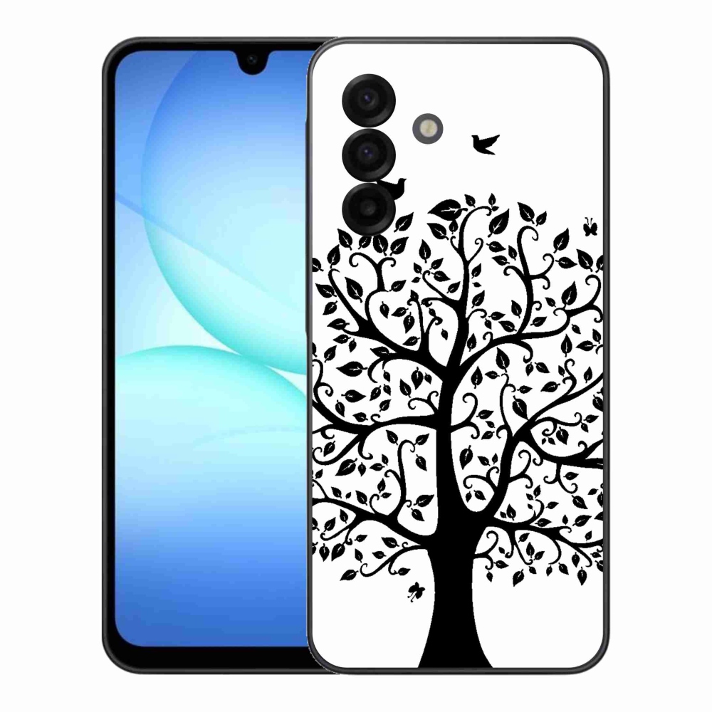 Gél védőhuzat mmCase Samsung Galaxy A17 4G/5G - fekete-fehér fa