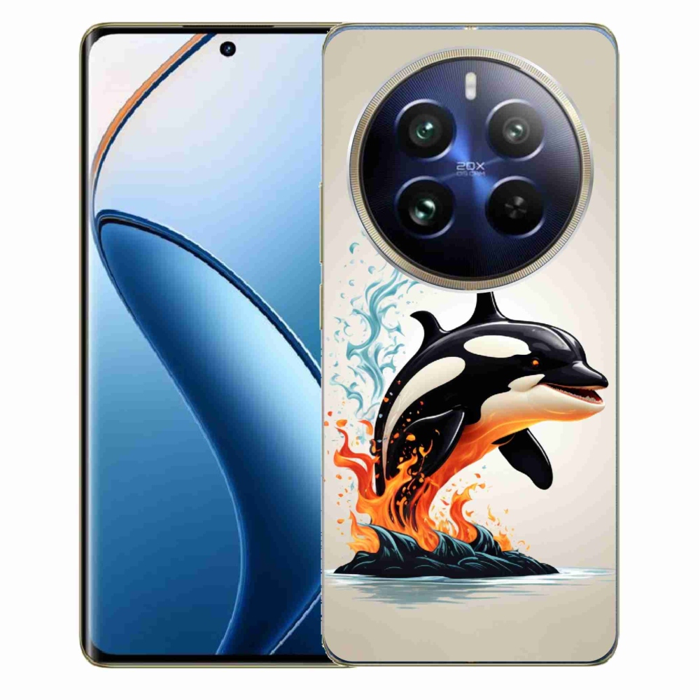 Zselés borítás mmCase a Realme 12 Pro 5G/12 Pro+ 5G - orca számára