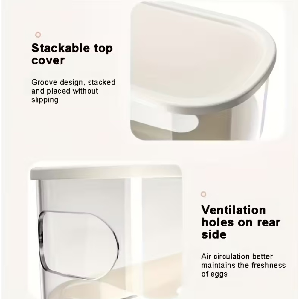 Kétszintes tojásrendező a hűtőszekrényhez