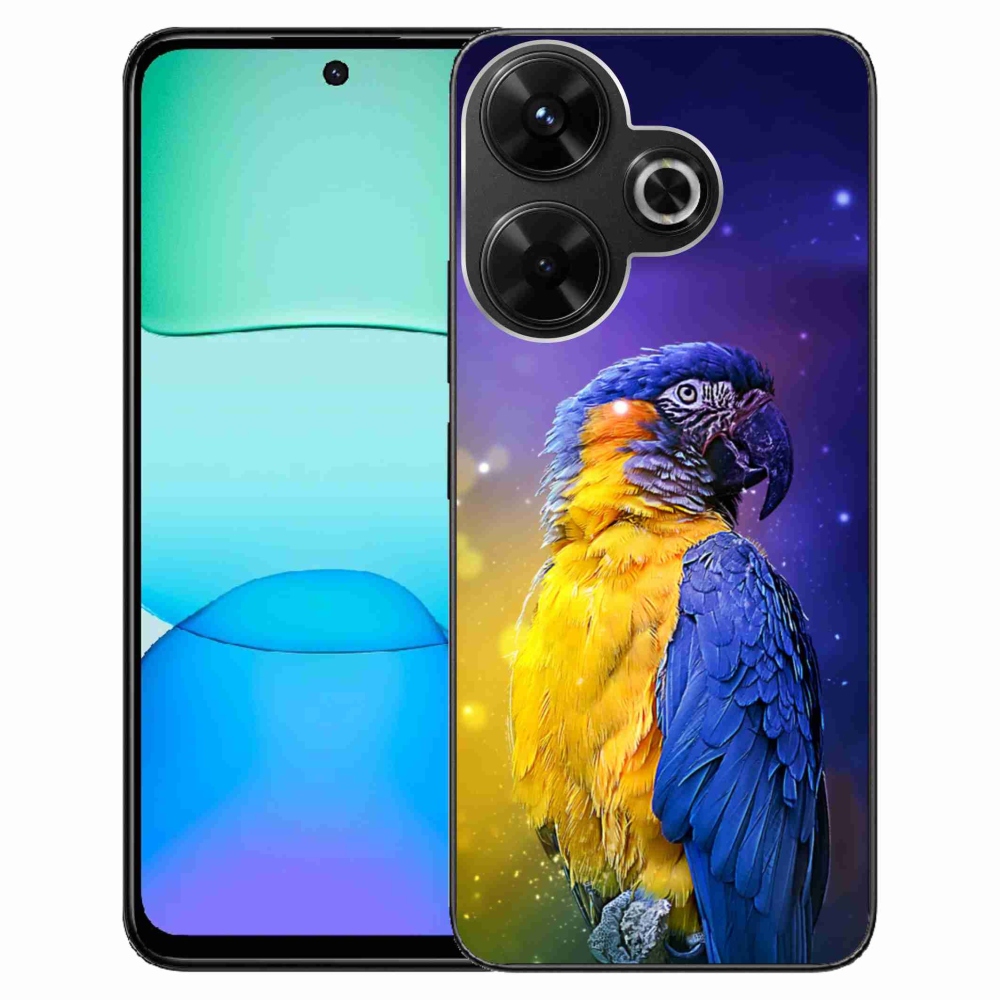 Gél tok mmCase a Xiaomi Redmi 13 4G/Poco M6 4G - papagáj ara 1