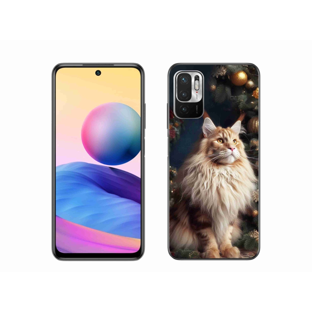 Gél borítás mmCase a Xiaomi Redmi Note 10 5G-hez - macska a fánál
