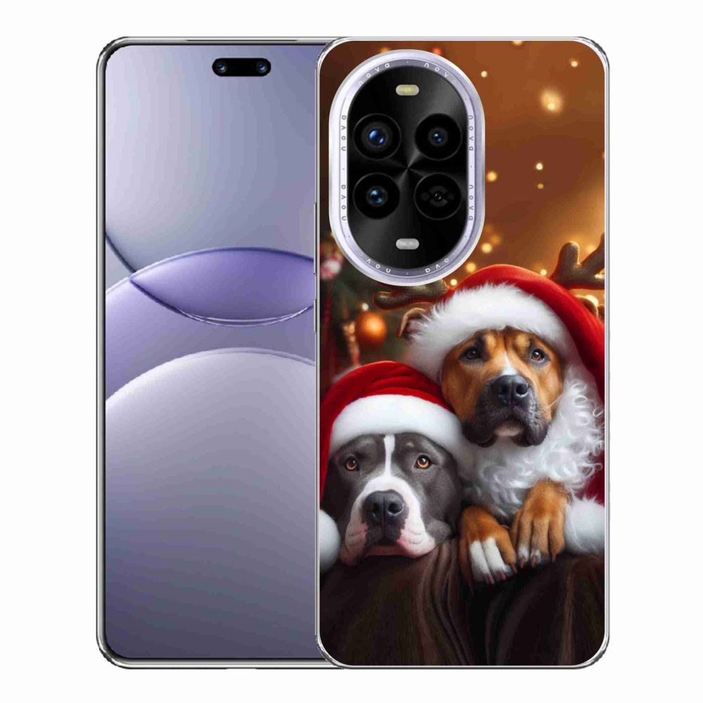Gél borítás mmCase a Huawei Nova 13 Pro 5G-n - Karácsonyi kutyák