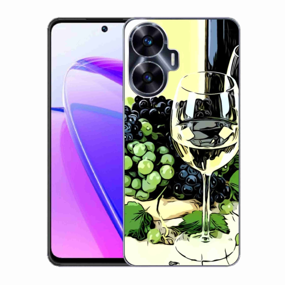 Zselés borítás mmCase a Realme C55 készülékhez - borospohár