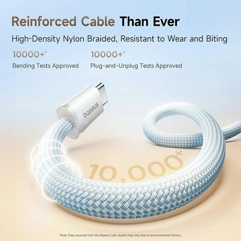 Baseus Dynamic 4 Pro sorozatú USB-C adatkábel - USB-C 100W 1m Galaxy kék