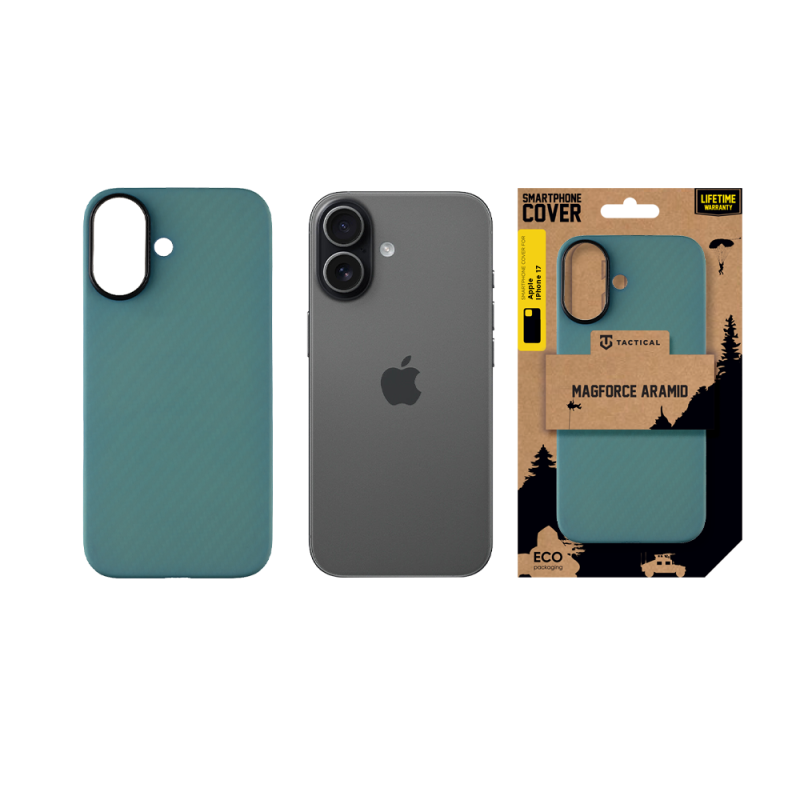 Taktikai MagForce Aramid borító Apple iPhone 17 Blue Jay készülékhez