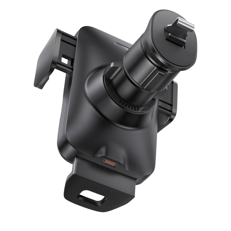Baseus Wisdom Car Alignment Car Mount vezeték nélküli töltéssel 15W (Air Outlet) Fekete