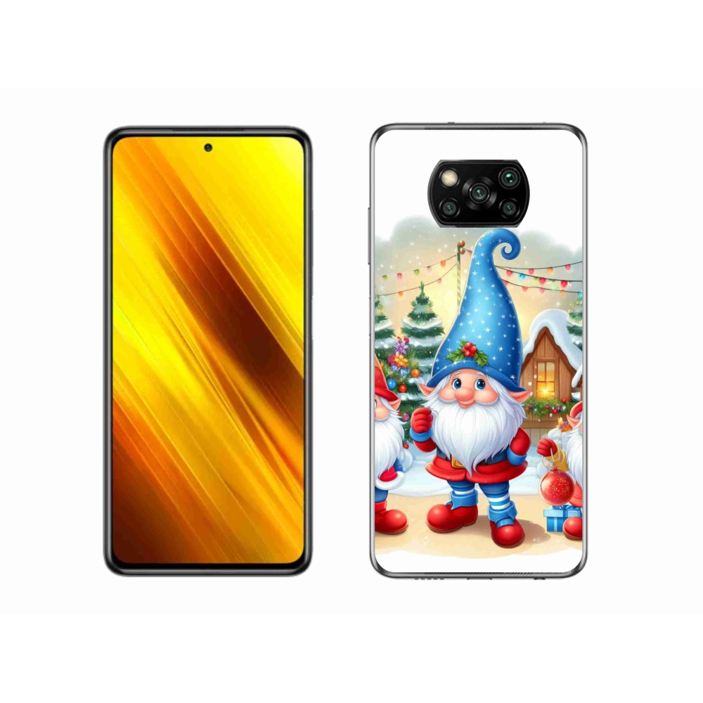 Gél borítás mmCase a Xiaomi Poco X3-hoz - Karácsonyi manók
