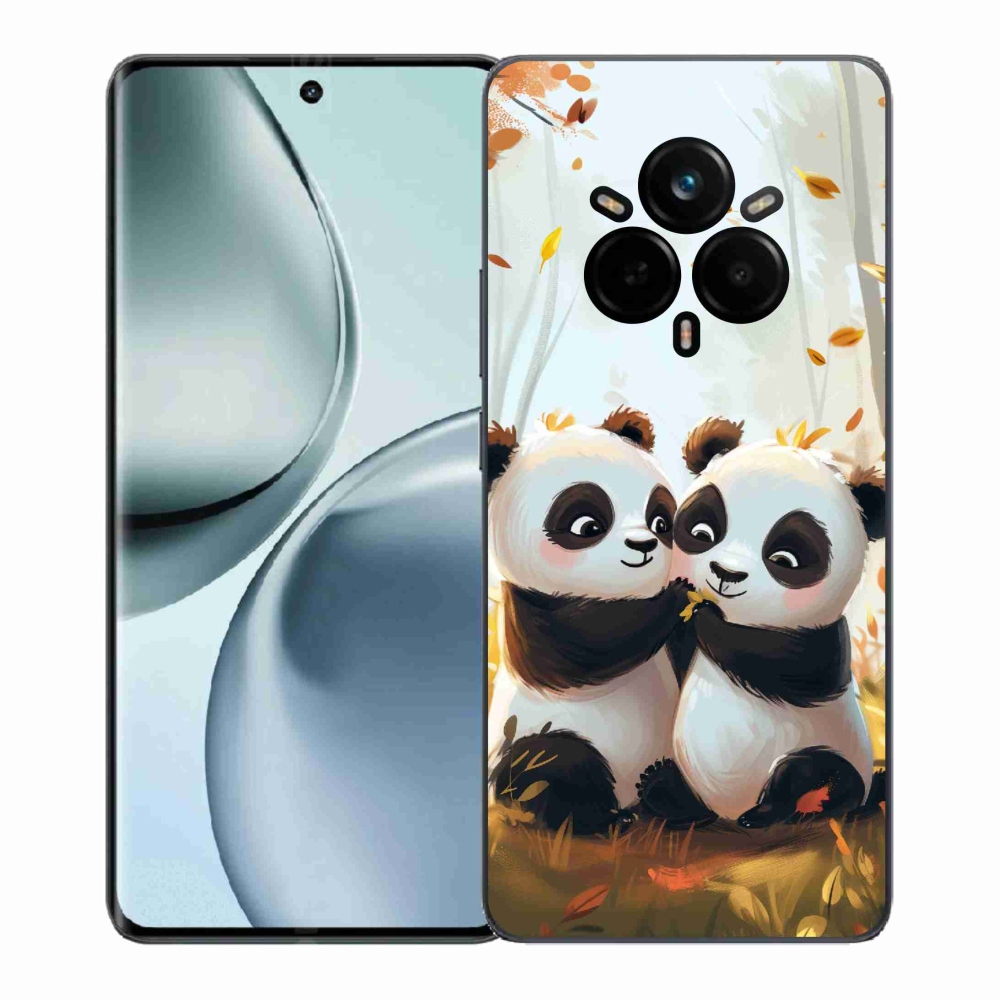 Gél borítás mmCase a Realme 14 Pro+ 5G készülékhez - pandák
