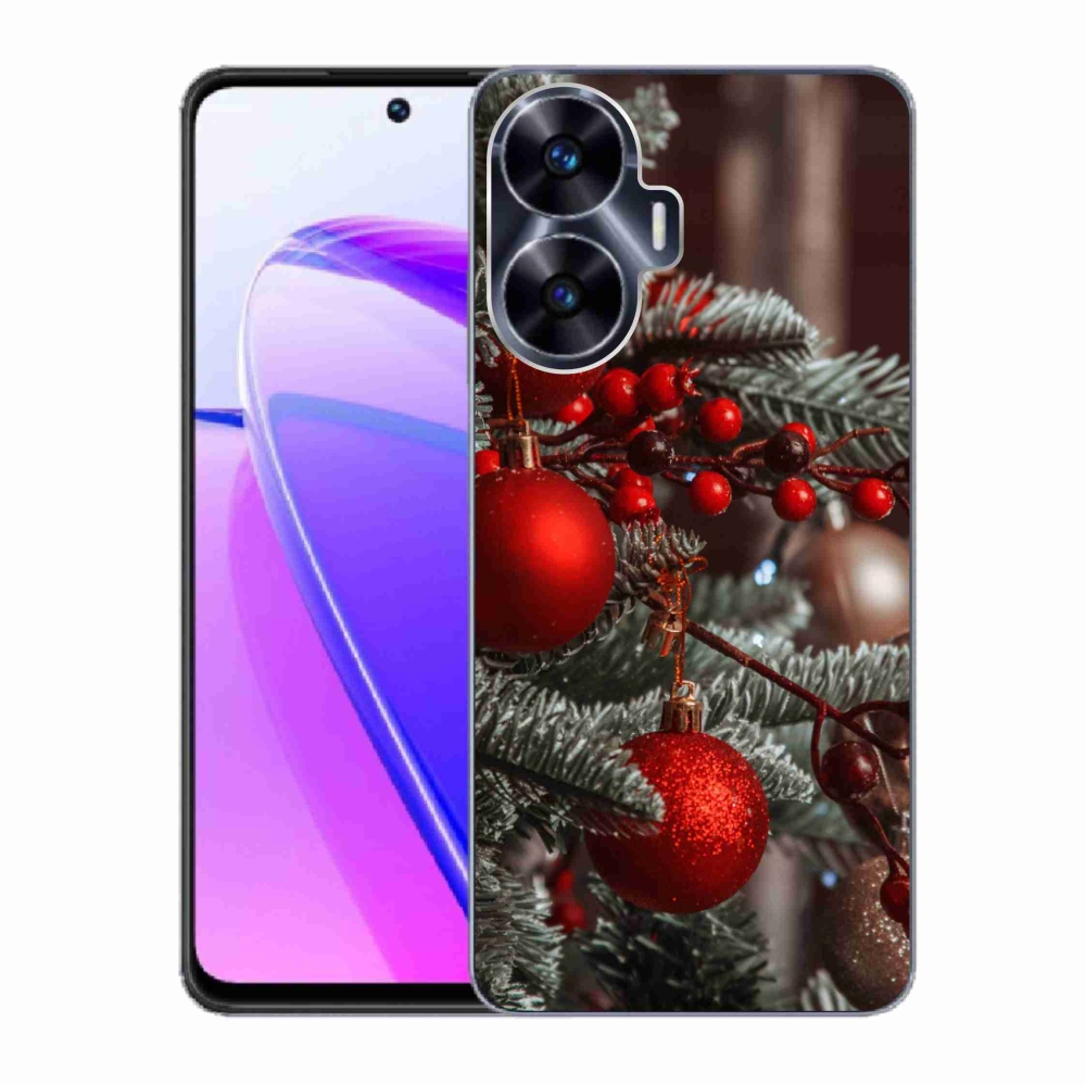 Gél borítás mmCase a Realme C55 készülékhez - karácsonyi dekorációk 2