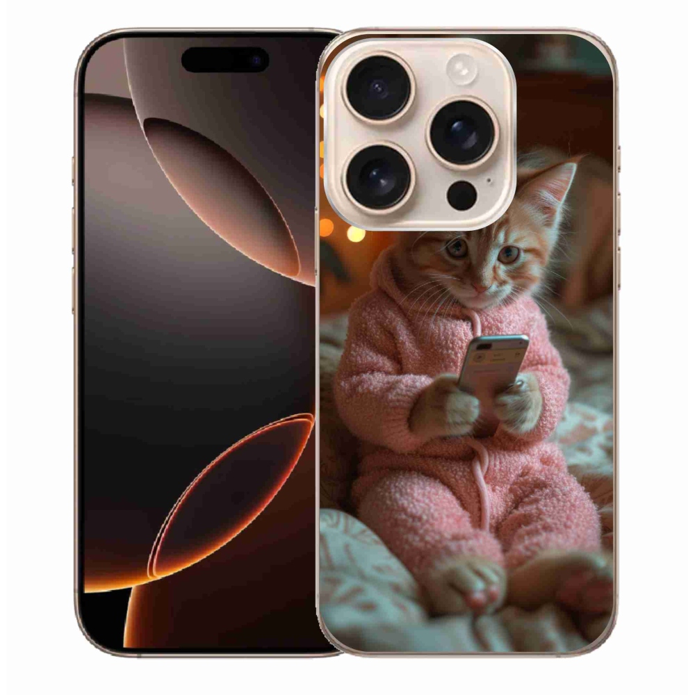 Gél védőburkolat mmCase iPhone 16 Pro Max készülékhez - baba mobillal