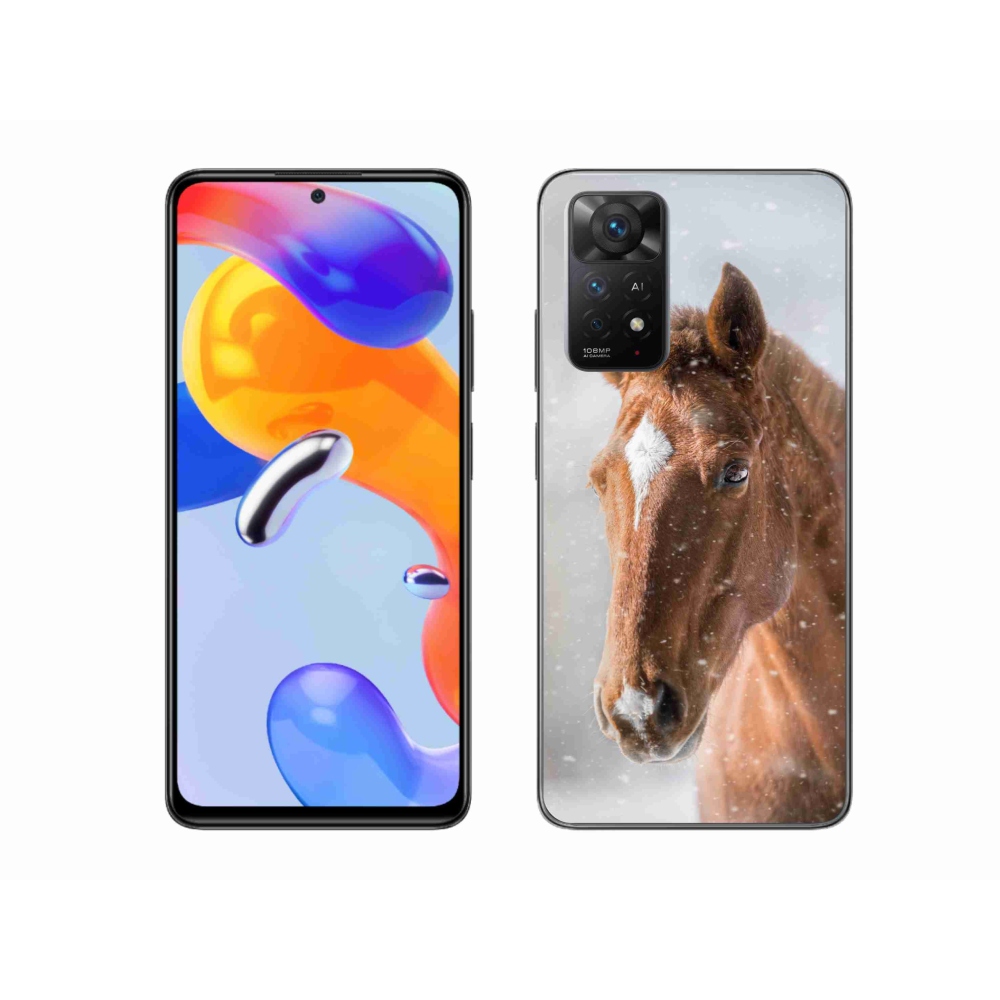 Zselés borítás mmCase a Xiaomi Redmi Note 11 Pro 4G/5G - barna ló 2