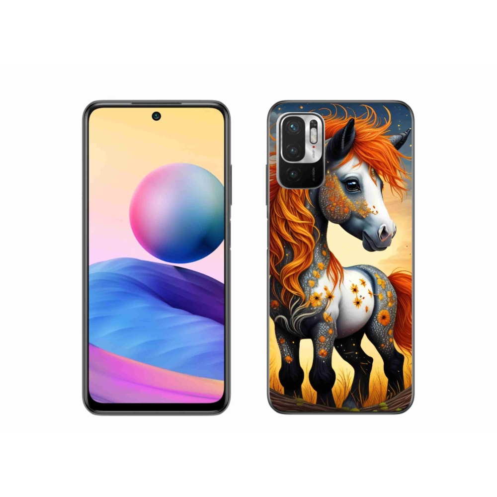 Gél borítás mmCase a Xiaomi Redmi Note 10 5G-hez - színes póni