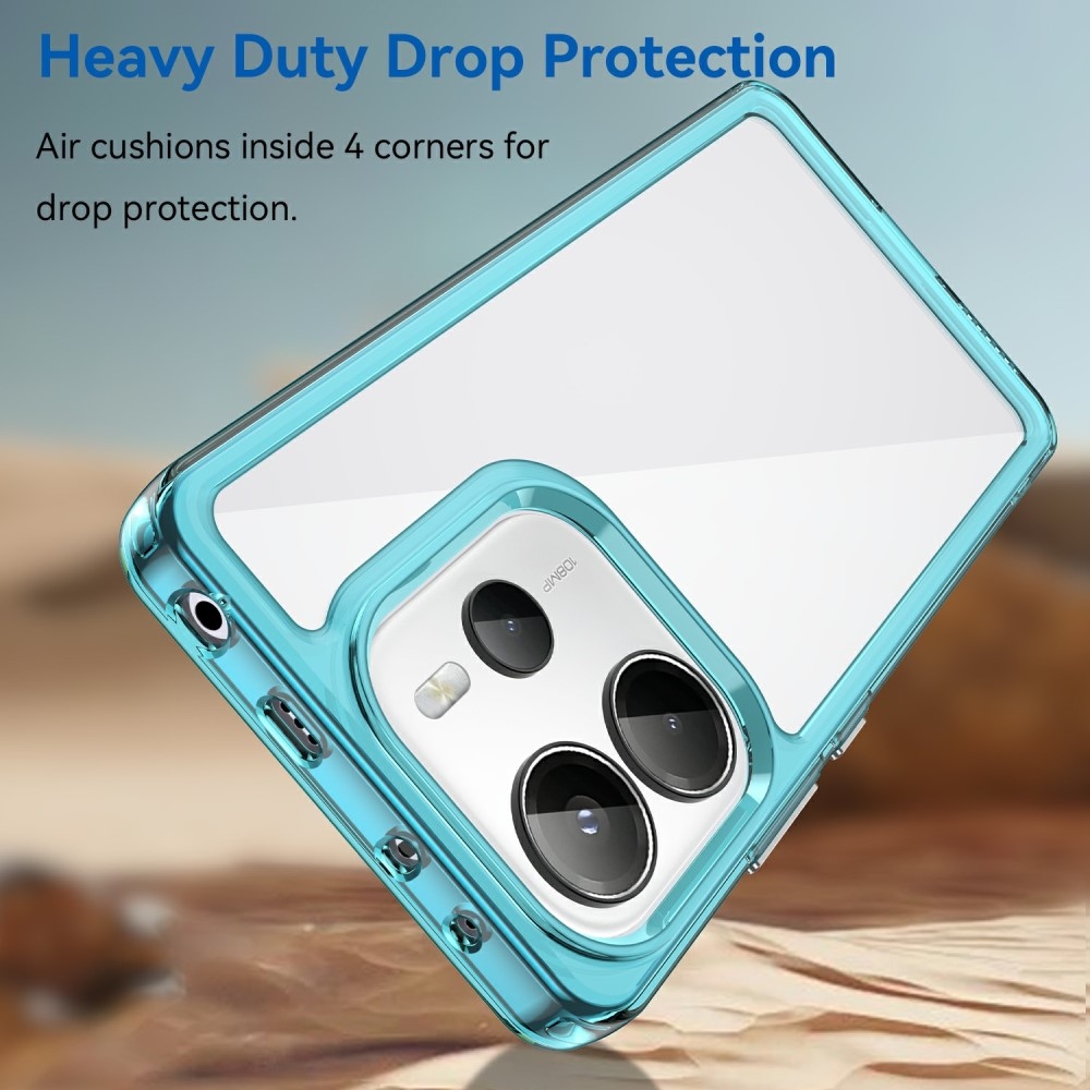 Gél tok kemény hátlappal Xiaomi Redmi Note 14-hez - világoskék színben