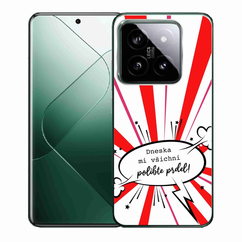 Gél borító mmCase a Xiaomi 14 - vicces szöveg 15 fehér háttérrel