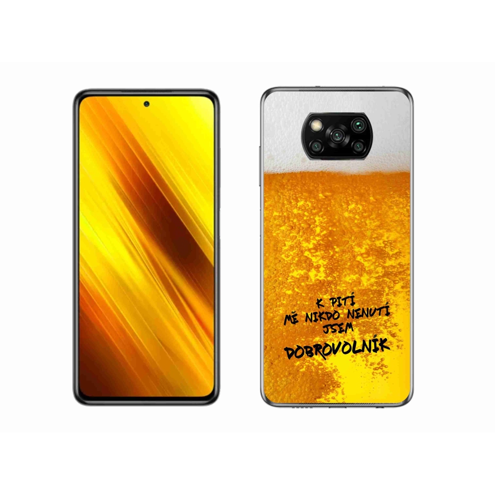Gél borítás mmCase a Xiaomi Poco X3 Pro számára - sör motívum 4