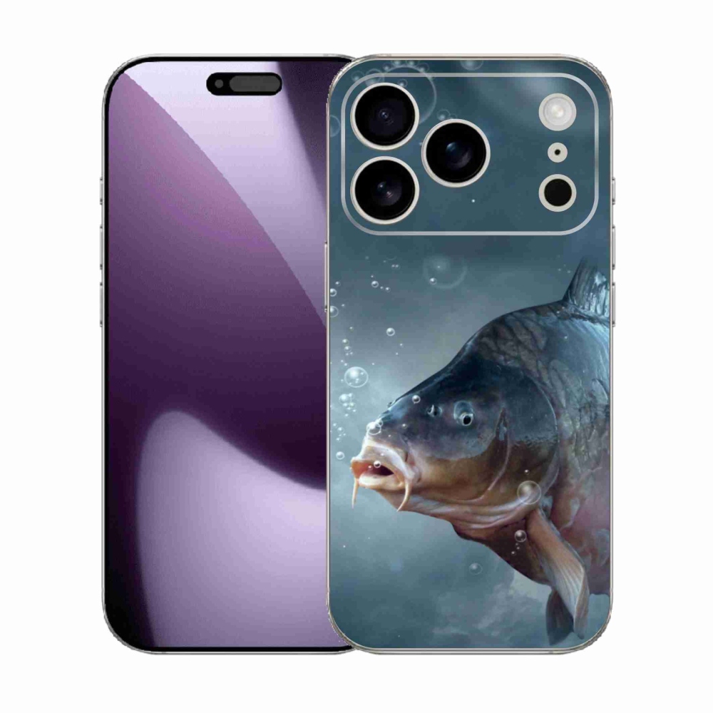 Gél borítás mmCase iPhone 17 Pro készülékhez - ponty és buborékok