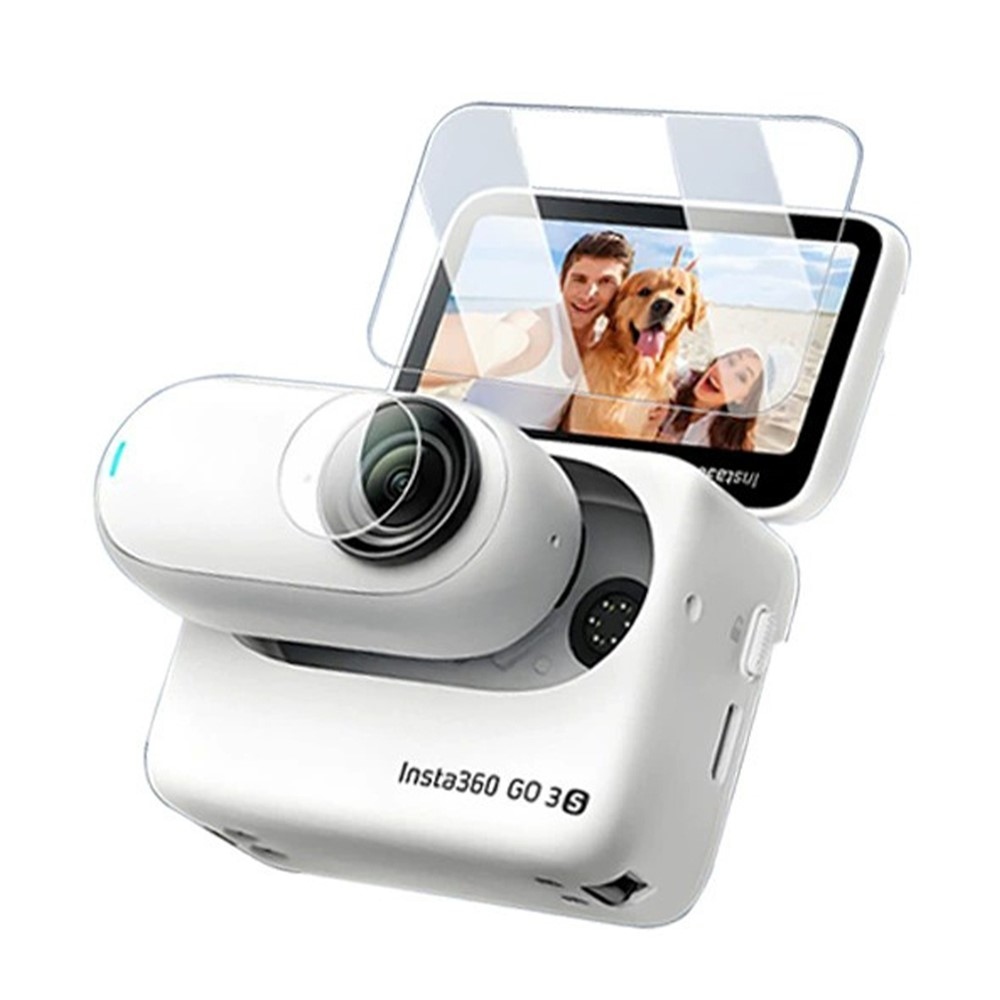 2 db edzett üveg kijelzőhöz és lencséhez Insta360 GO 3S készülékhez