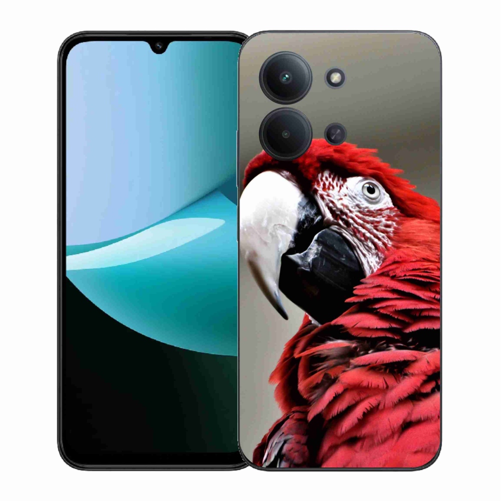 Gél borítás mmCase a Xiaomi Redmi 15C 4G (171mm)/Poco C85 4G (171mm) - papagáj ara piros