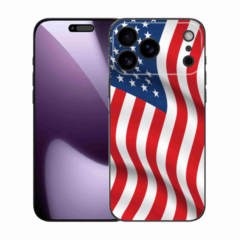 Gél védőhuzat mmCase iPhone 17 Pro Max készülékhez - amerikai zászló
