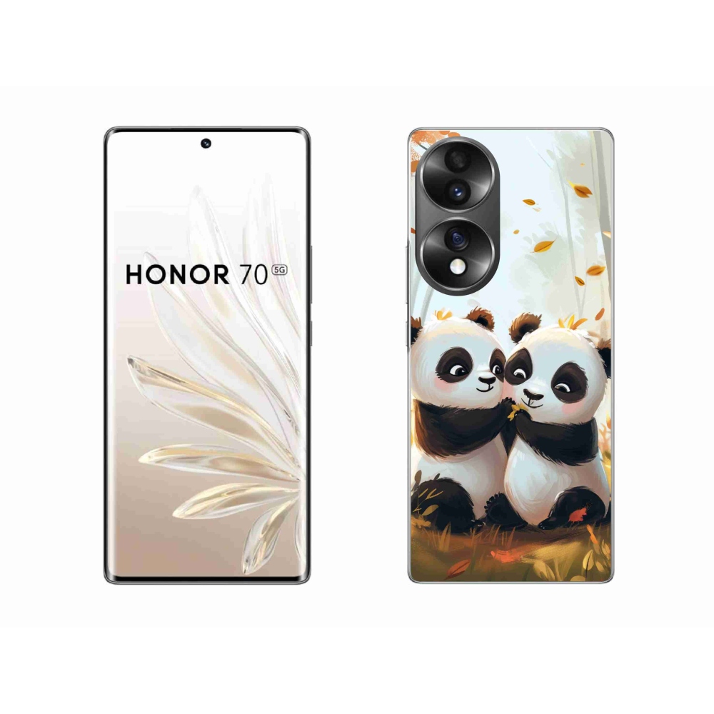 Zselés borítás mmCase a Honor 70 készülékhez - pandák