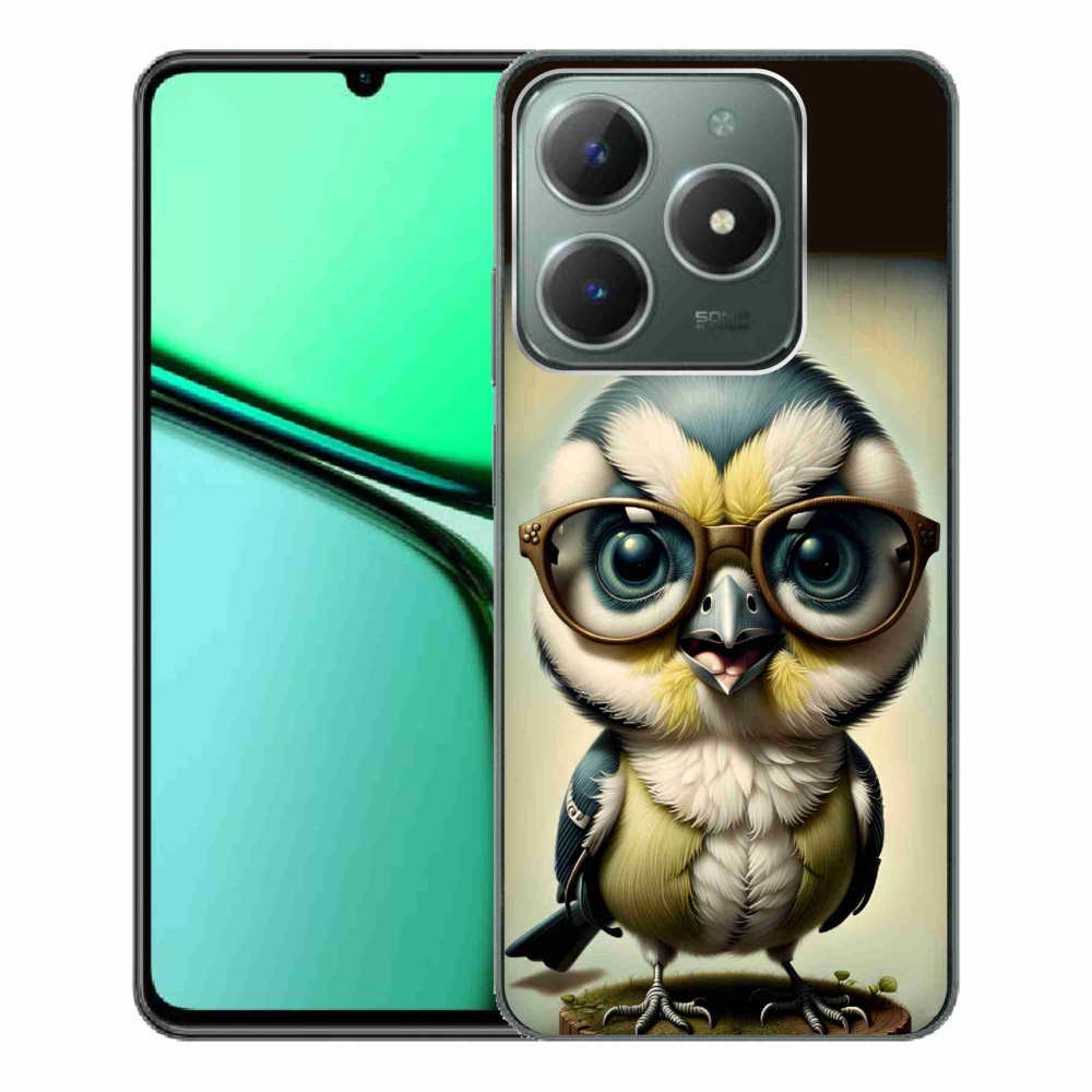 Zselés borítás mmCase a Realme C61 készülékhez - cub szemüveggel