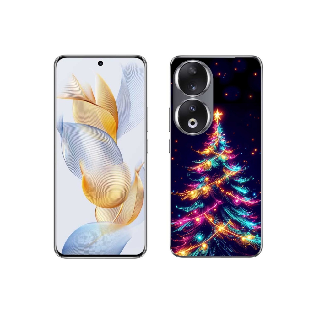 Gél borítás mmCase a Honor 90-hez - neon karácsonyfa