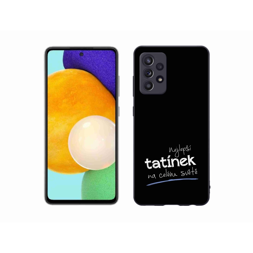 Gél borító mmCase Samsung Galaxy A52/A52 5G - legjobb apuci 4 fekete háttérrel