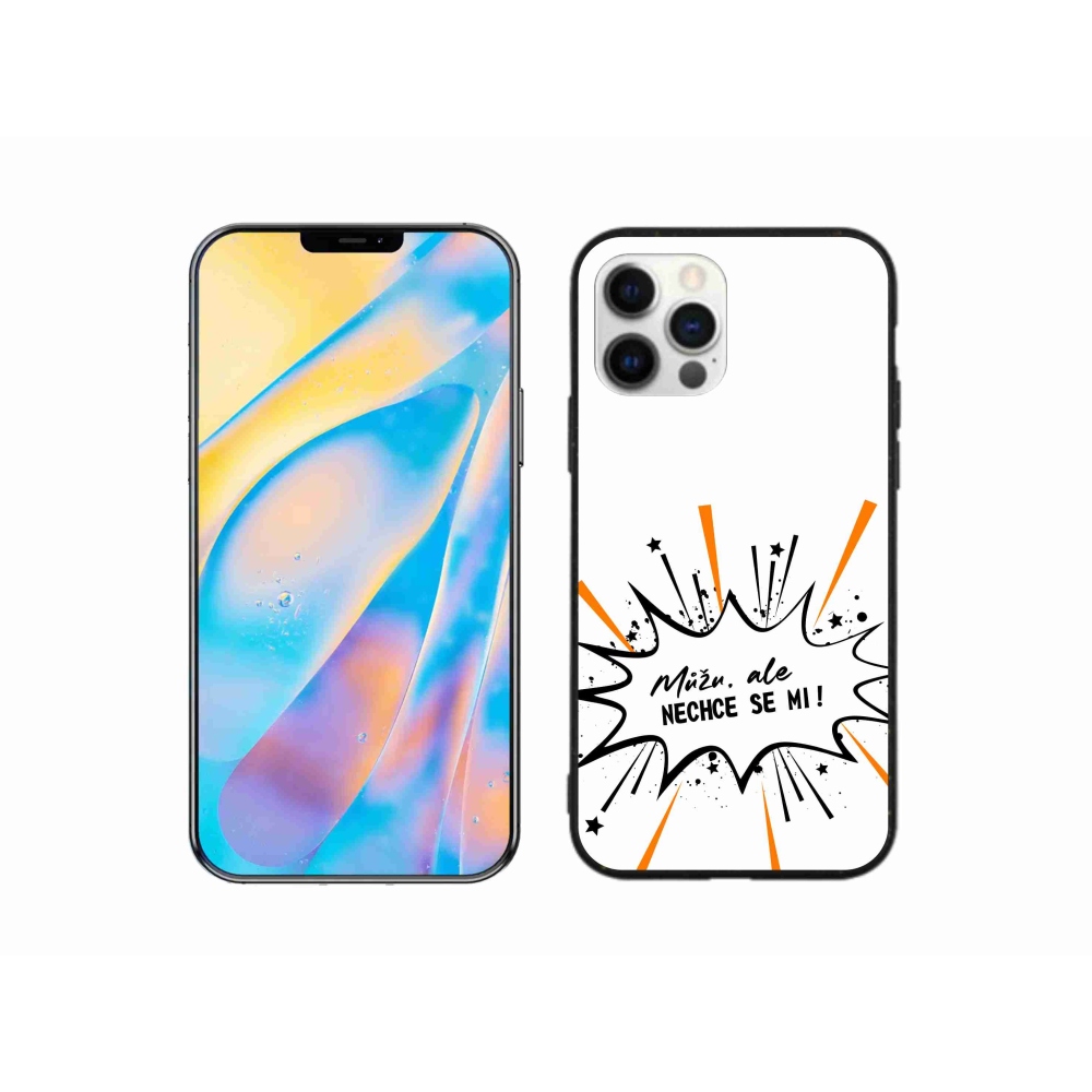 Gél borítás mmCase iPhone 12 Pro készülékhez - vicces szöveg 11 fehér háttér