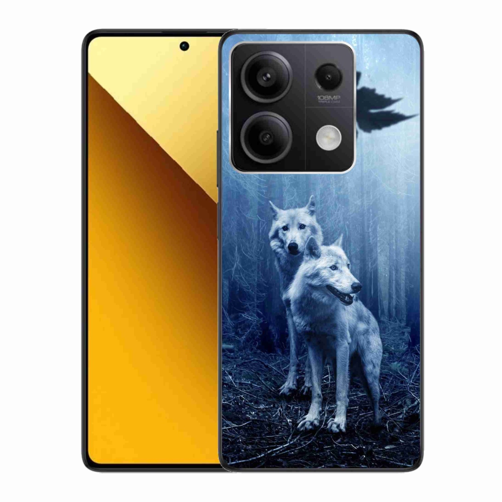 Gél borítás mmCase a Xiaomi Redmi Note 13 5G-hez - farkasok az erdőben