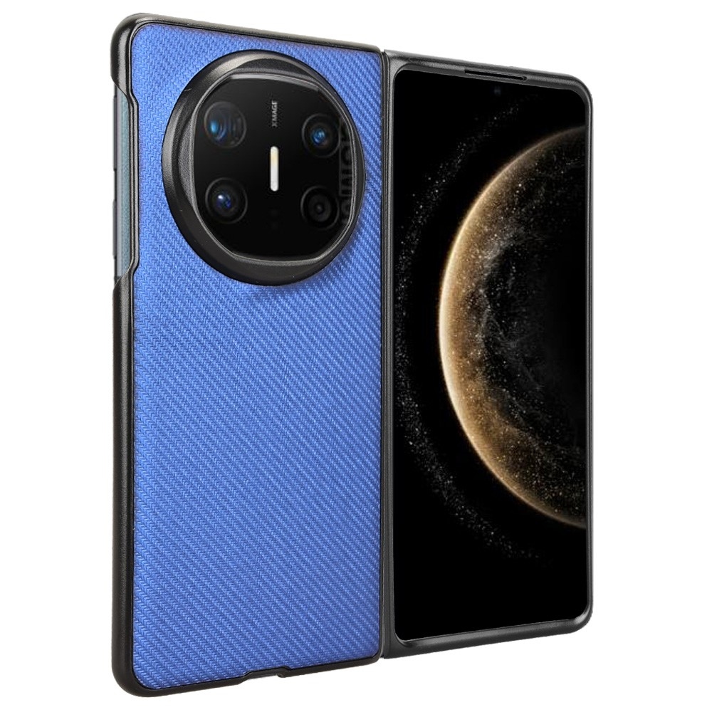 Textúrás műanyag borítás műbőrrel a Huawei Mate X6-on - kék