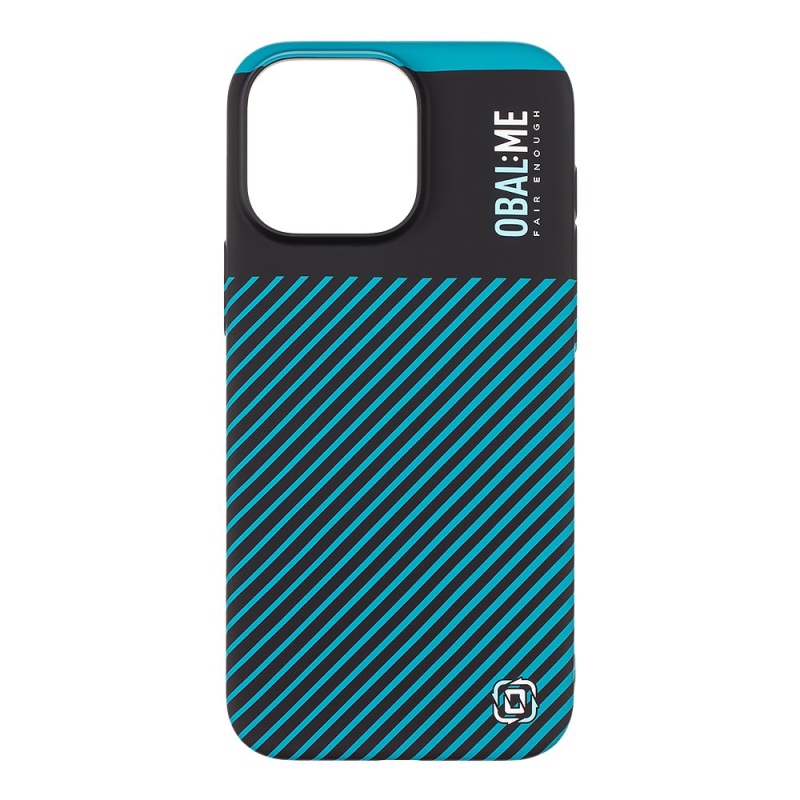 COVER:ME Flossy Stripes Cover for Apple iPhone 16 Pro Max Fekete/Teal borító az Apple iPhone 16 Pro Max készülékhez
