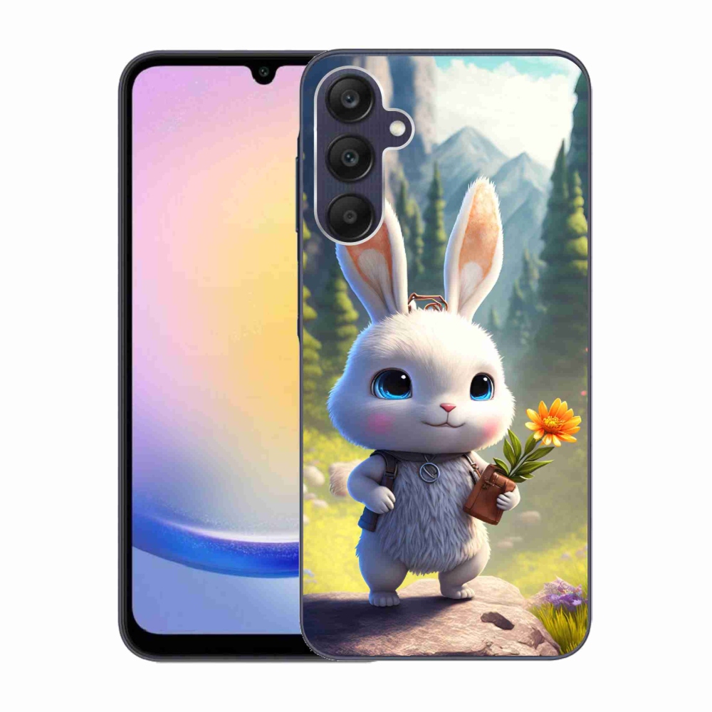 Gél védőhuzat mmCase Samsung Galaxy A25 5G - aranyos nyuszi