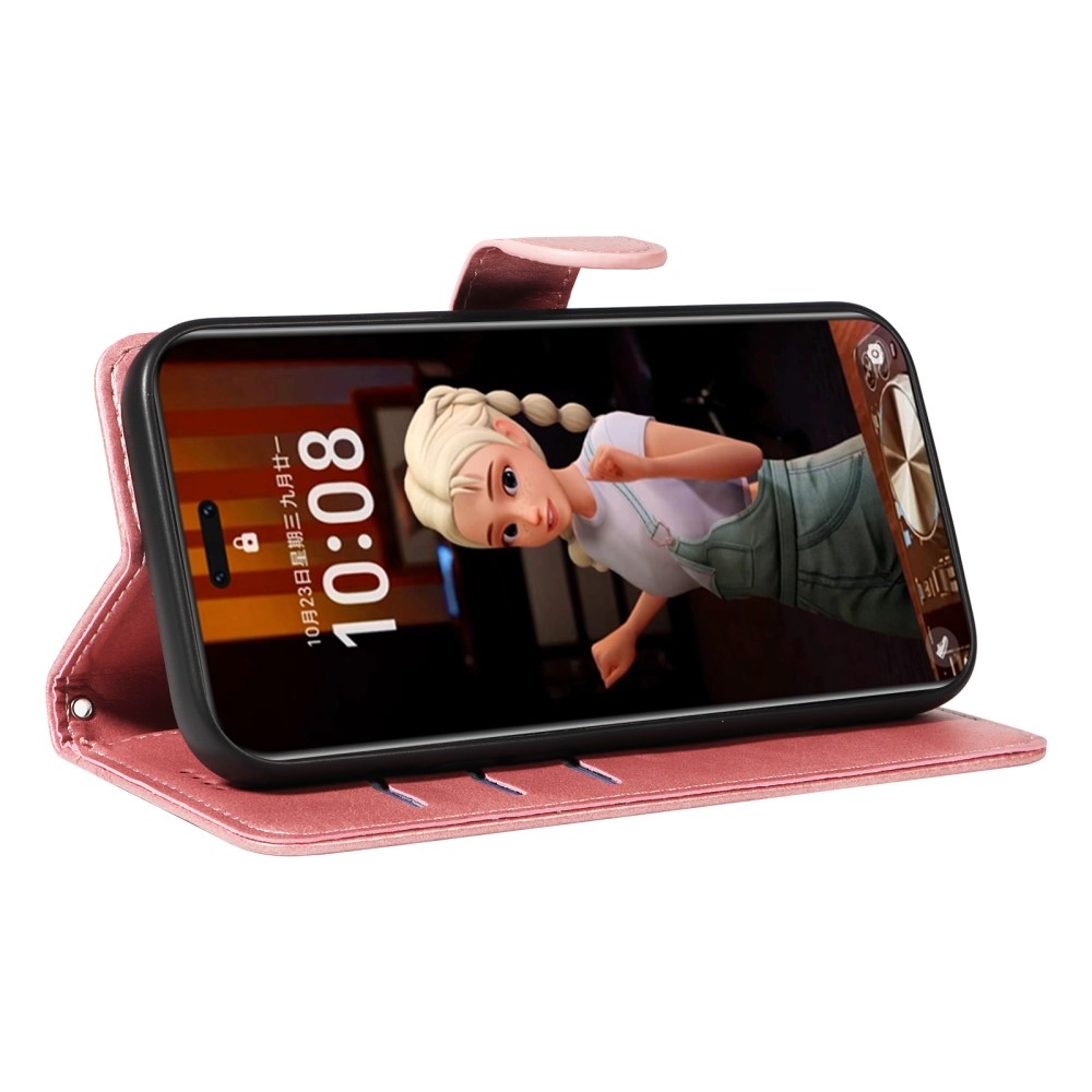 Póló alakú könyvtáska Honor Magic 7 Pro 5G-hez - rózsaarany