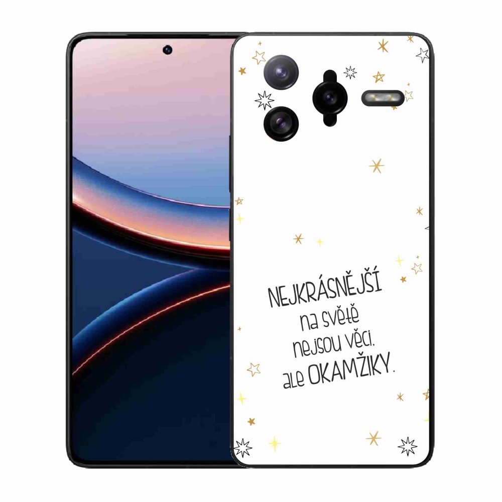 Gél borítás mmCase a Xiaomi Poco F7 Ultra számára - idézem 4 fehér háttér