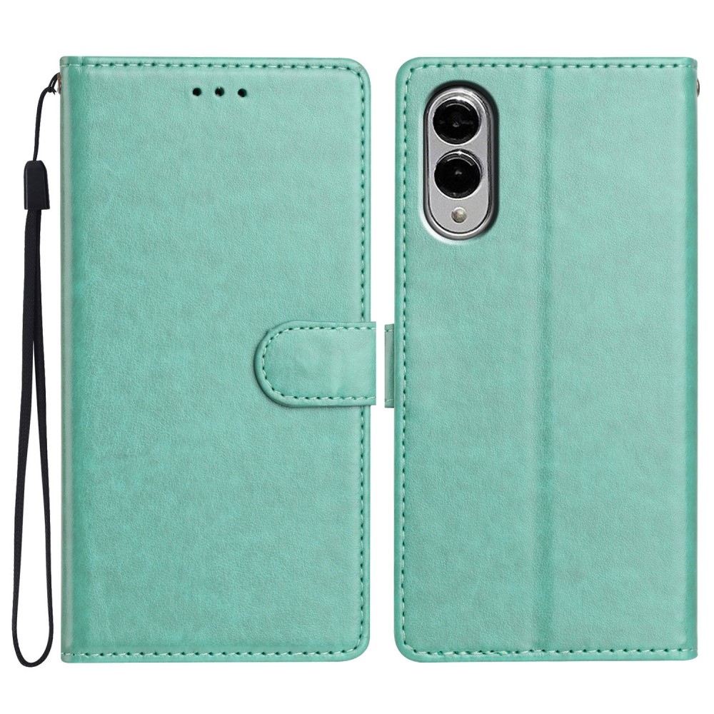 Vérrögök könyv tok Samsung Galaxy S25 Edge-hez - kék-zöld