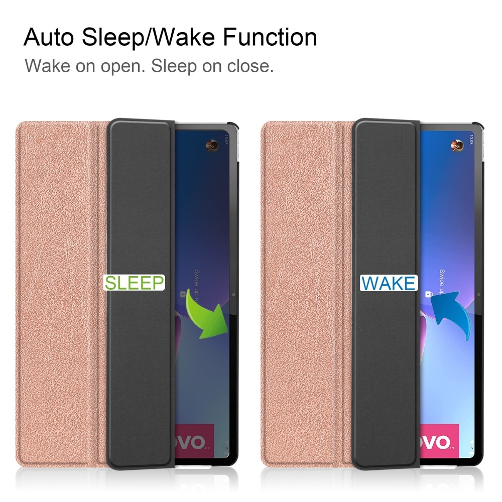 Ügyes záró tok Lenovo Tab P12 Pro táblagéphez - rózsaarany