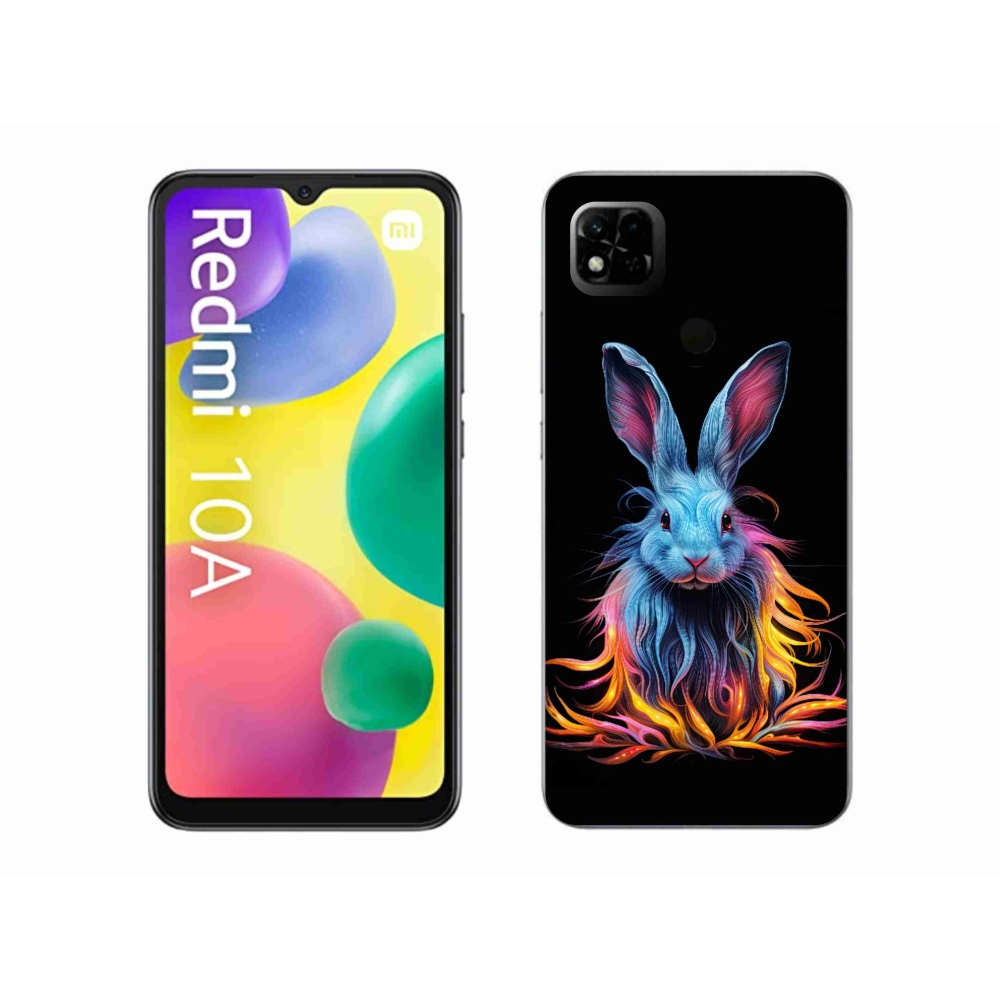 Gél borító mmCase a Xiaomi Redmi 10A számára - absztrakt nyúl