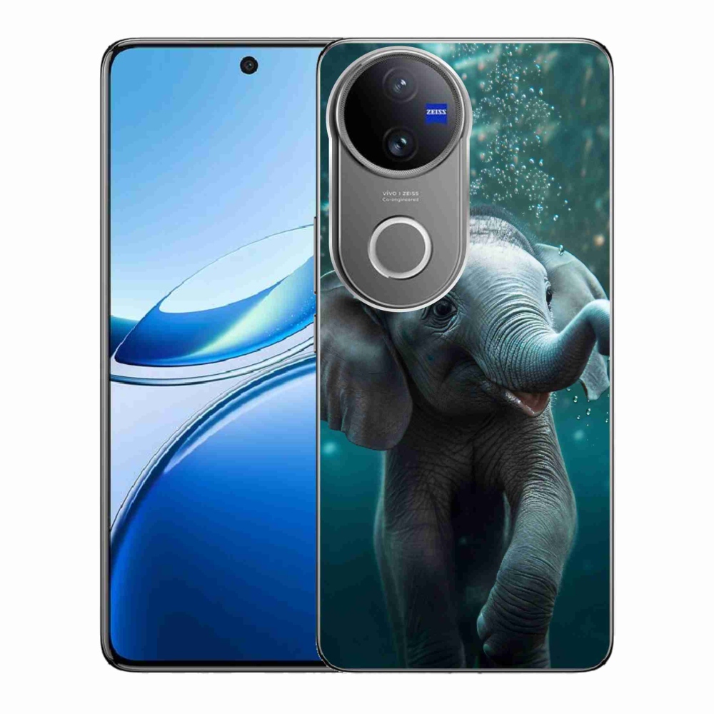 Zselés borítás mmCase a Vivo V50 5G készülékhez - elefánt a víz alatt