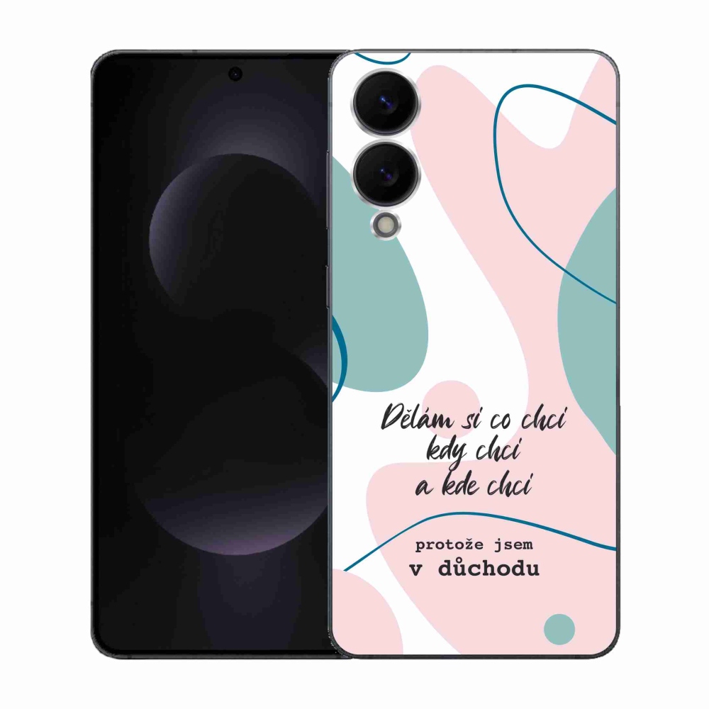 Gél borító mmCase Samsung Galaxy S25 Edge készülékhez - vicces szöveg 10 fehér háttér