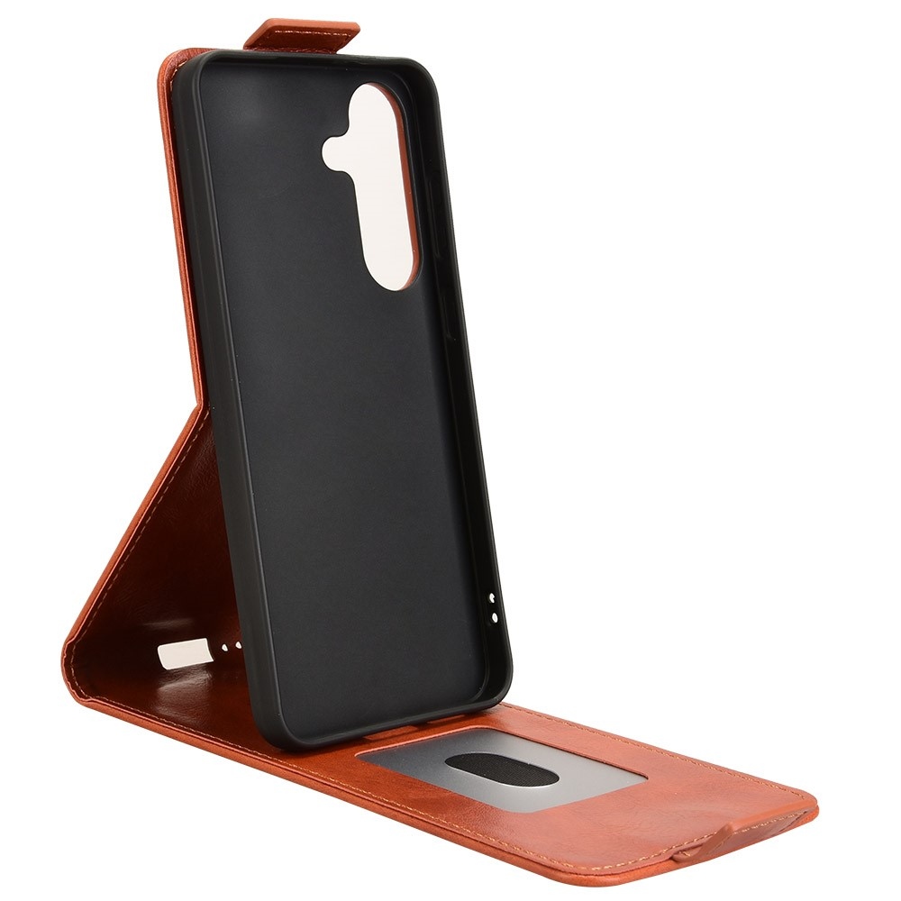 Vert flip tok Samsung Galaxy S25 FE készülékhez - narancssárga