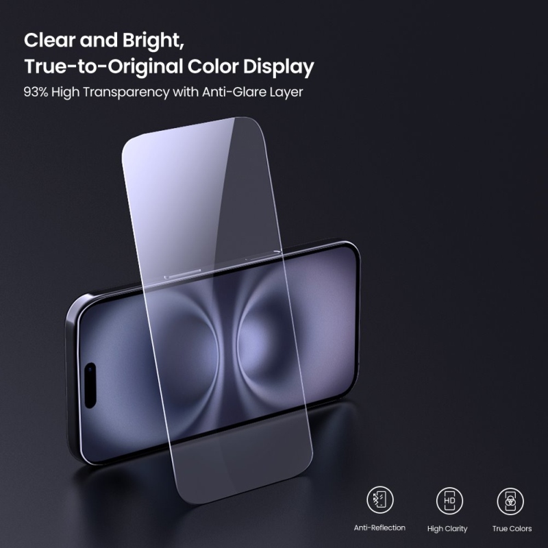 Nillkin Edzett üveg 0.2mm H+ PRO 2.5D Apple iPhone 16 készülékhez (applikátorral)